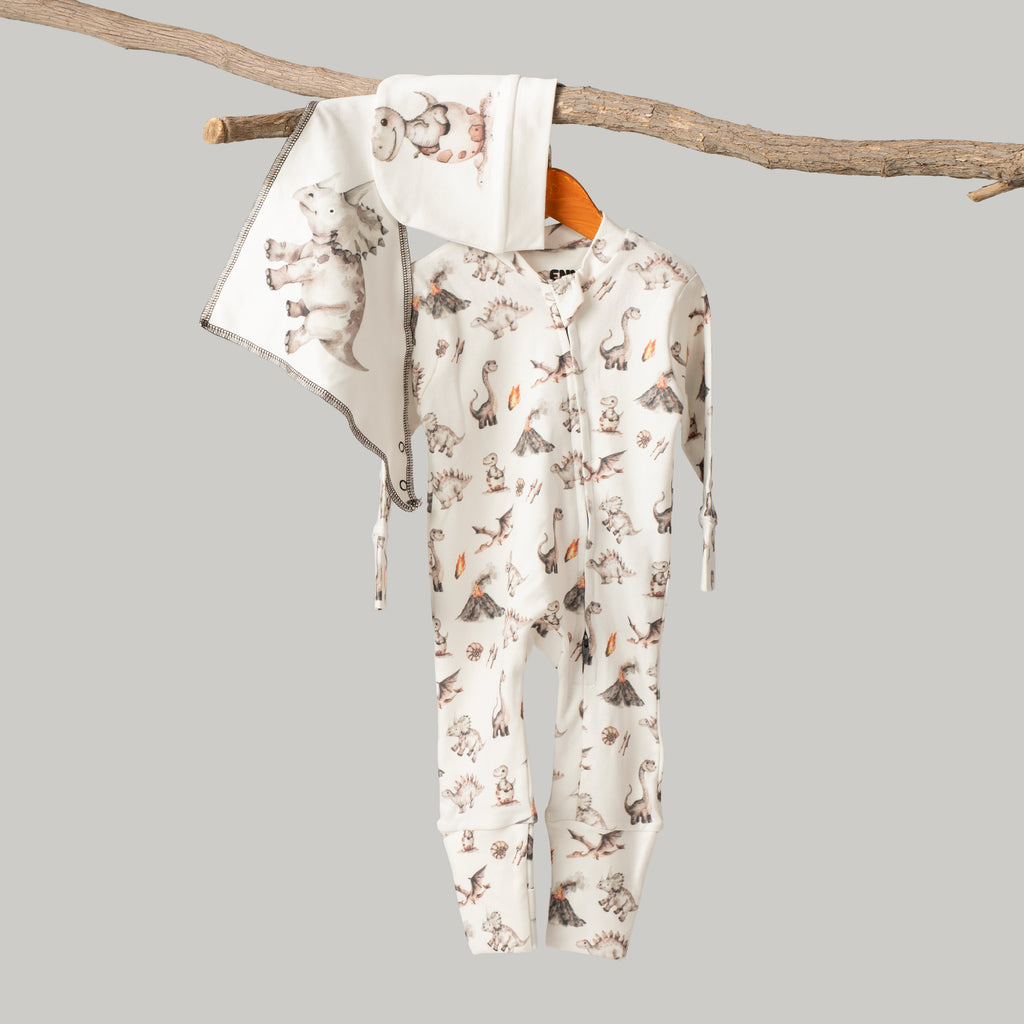 Dino Adventure Onesie (3-Pieces Complete Set)