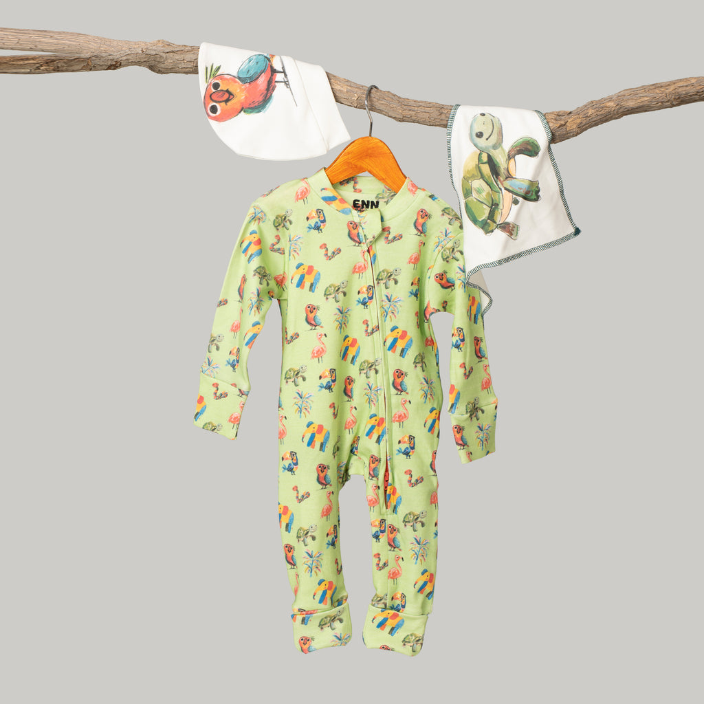 Little Explorer Onesie(3-pieces Complete Set)