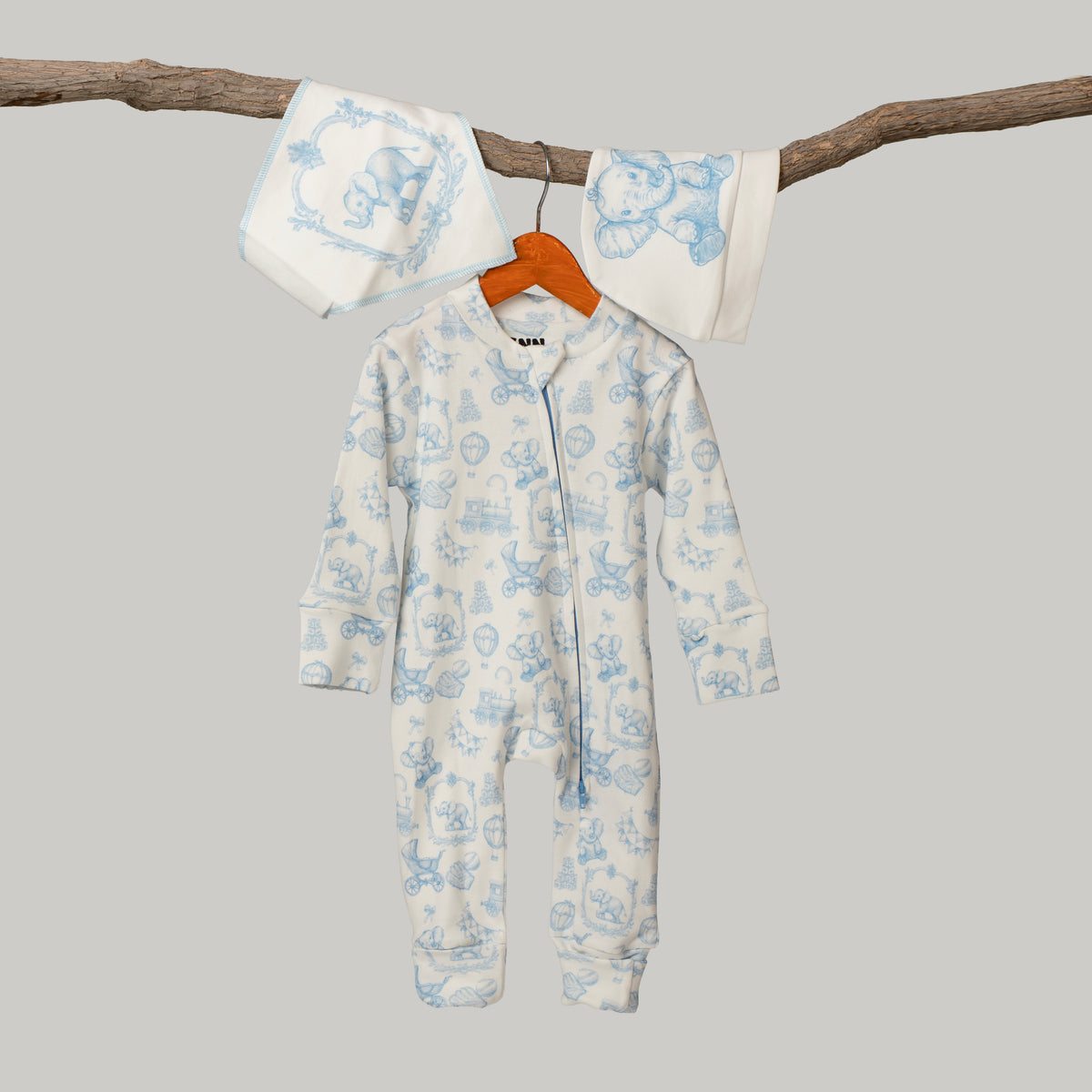 Royal Pram Onesie (3-Pieces Complete Set)