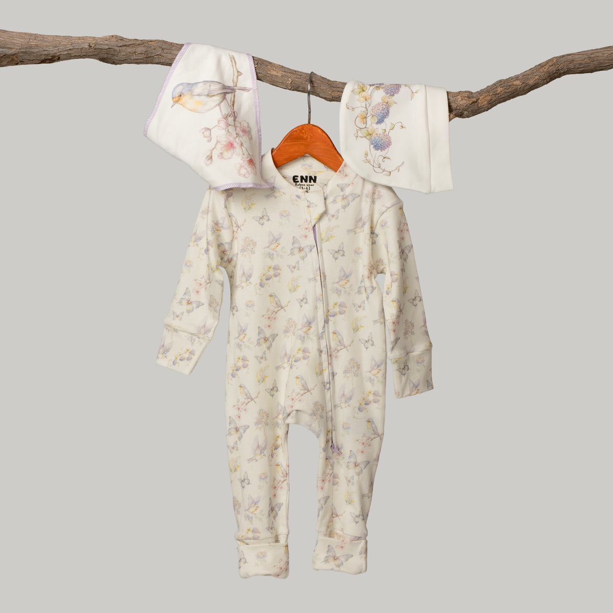Lavender Dream Onesie (3-Pieces Complete Set)