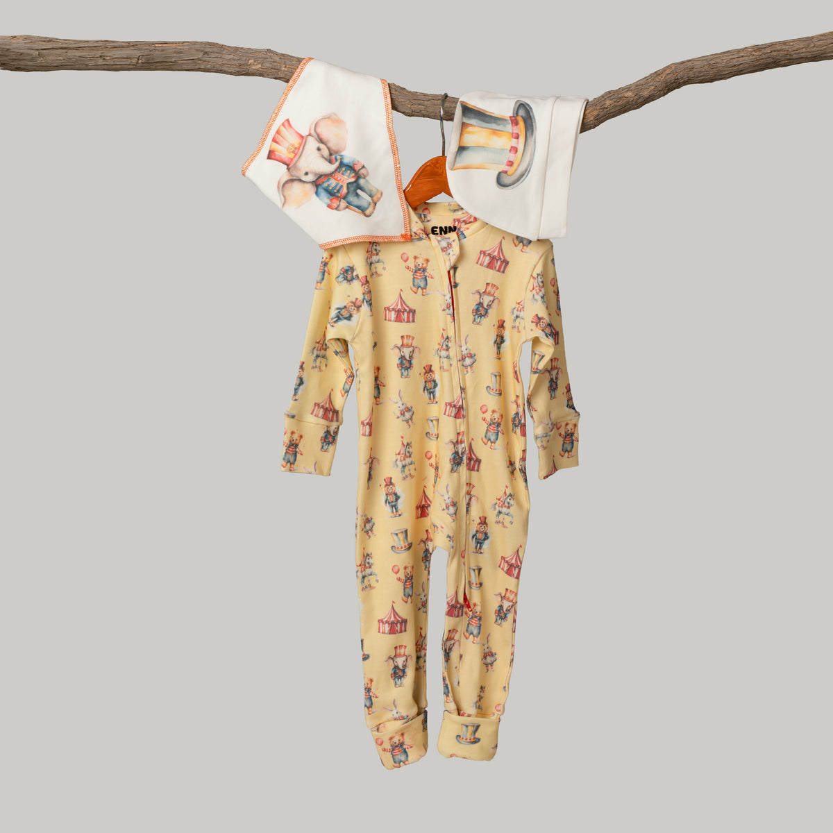 Circus Parade Onesie (3-Pieces Complete Set)