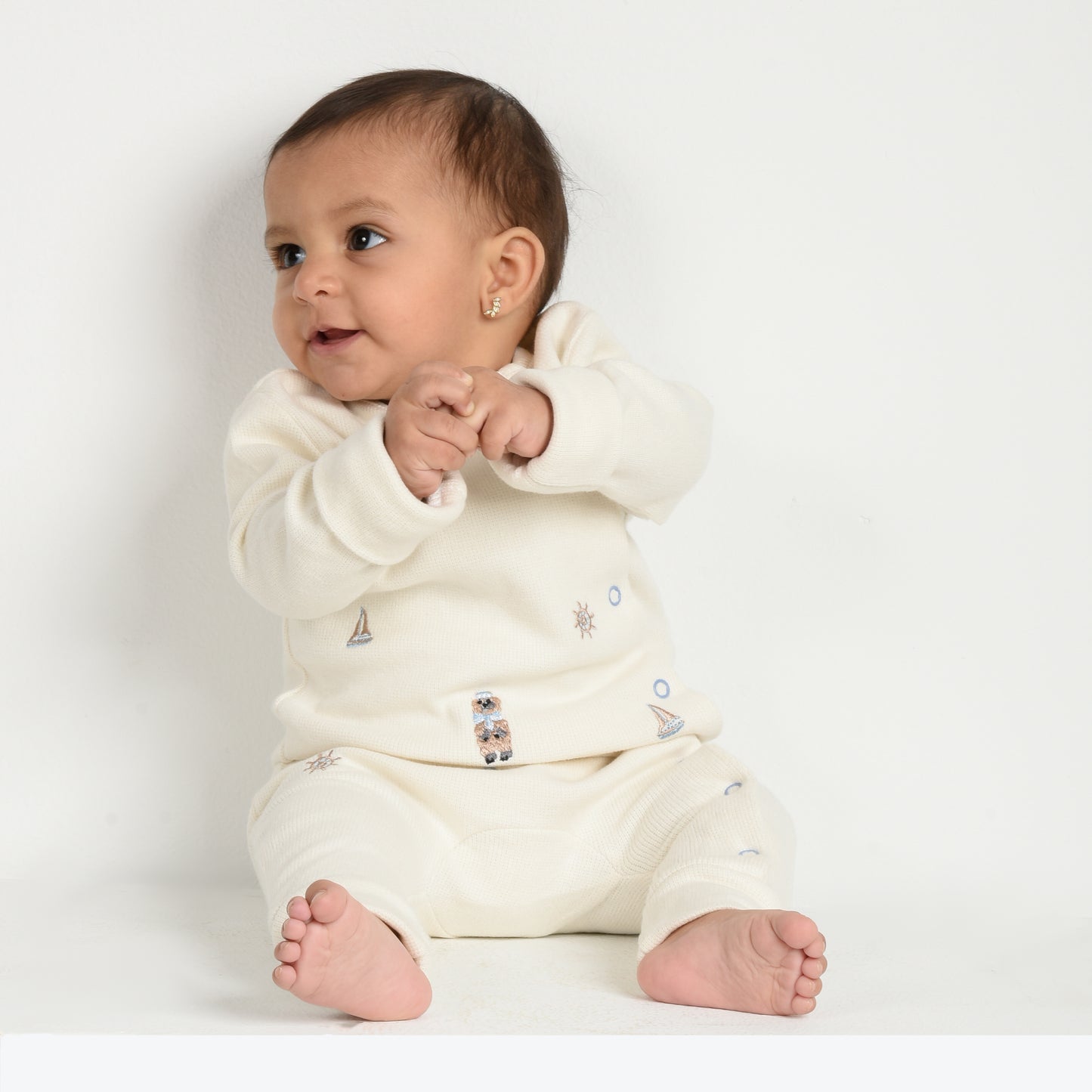 Little Sailor "Premium Cotton-Pure Kashmir Onesie"