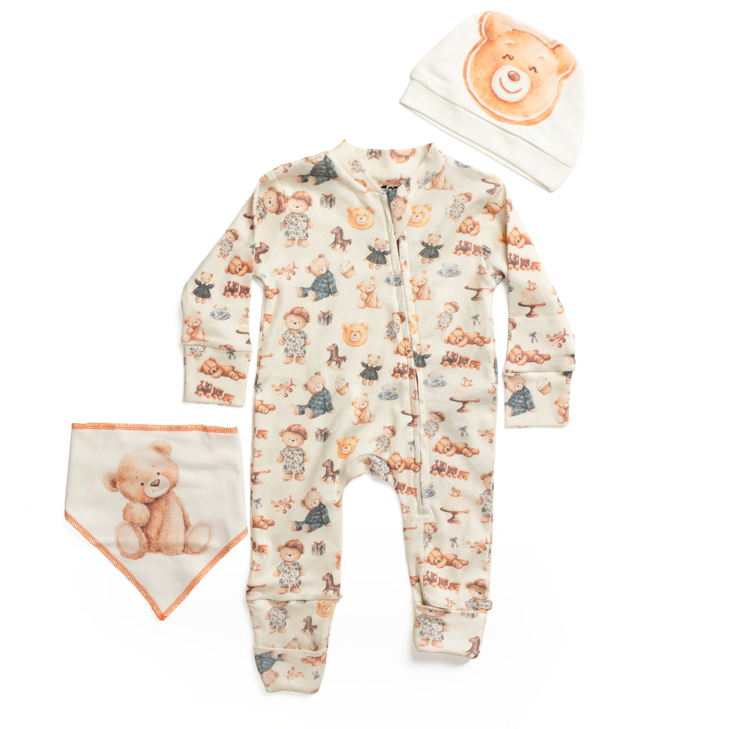 vintage teddy (3-Pieces Complete Set)