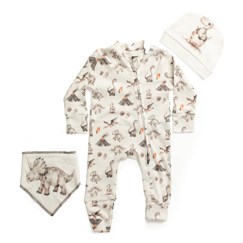Dino Adventure Onesie (3-Pieces Complete Set)