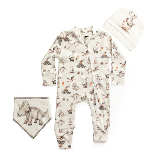 Dino Adventure Onesie (3-Pieces Complete Set)
