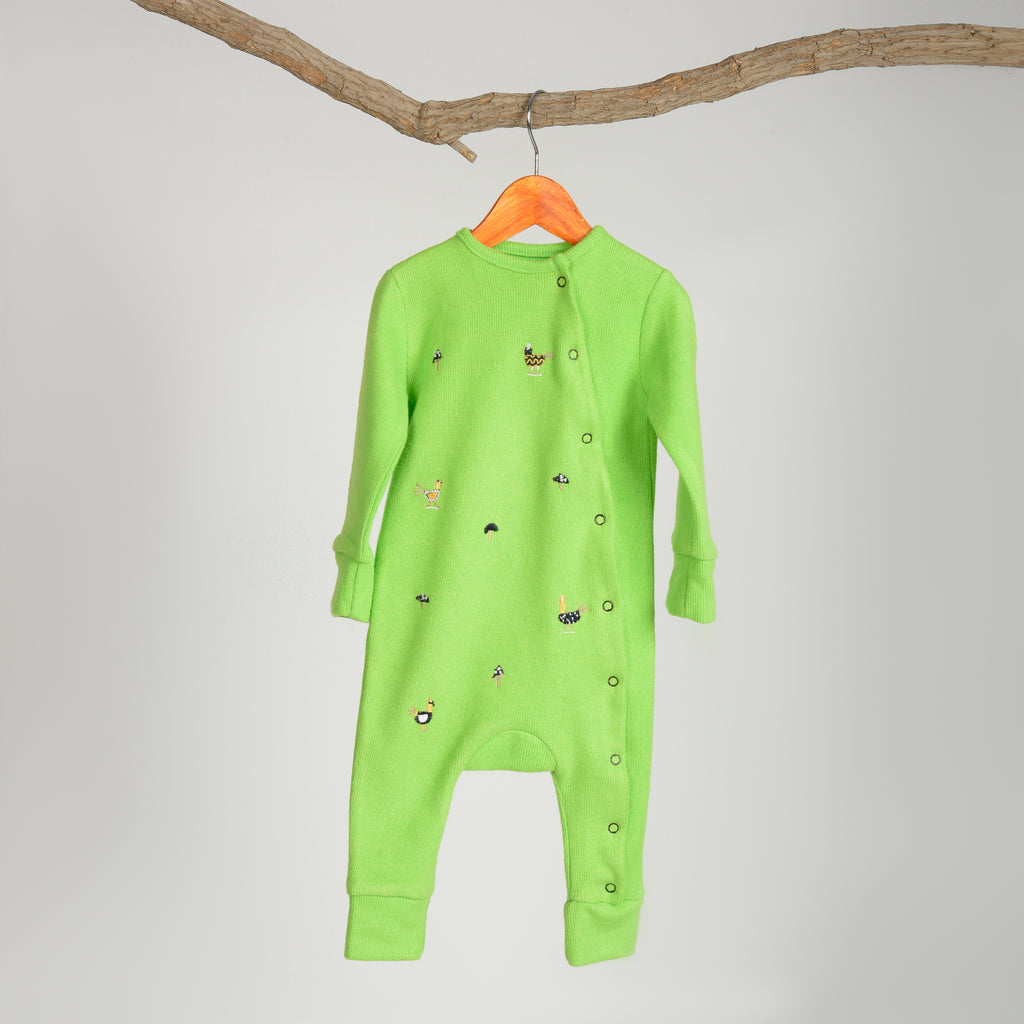 Feathered Fiesta "Premium Cotton-Pure Kashmir Onesie"