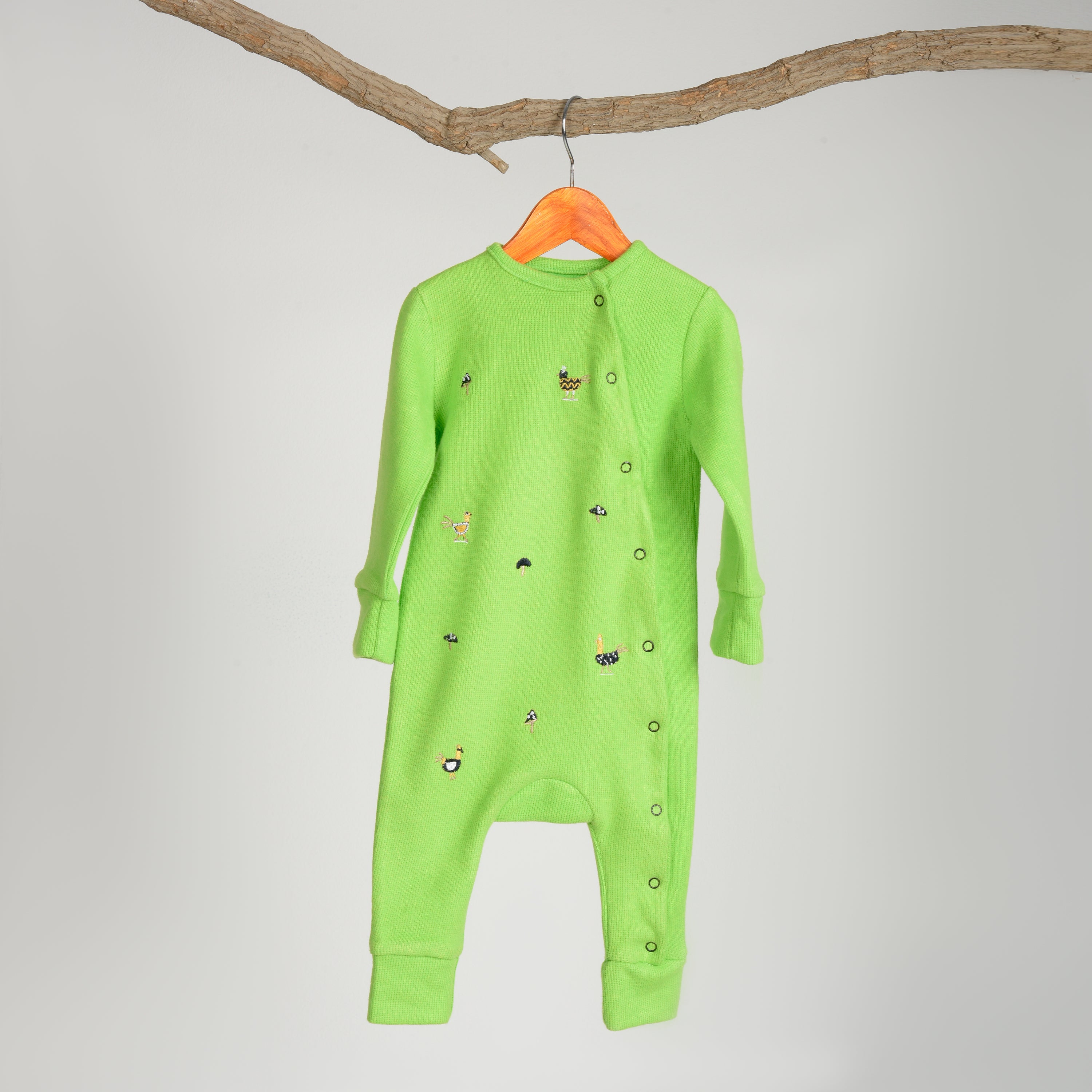 Feathered Fiesta "Premium Cotton-Pure Kashmir Onesie"