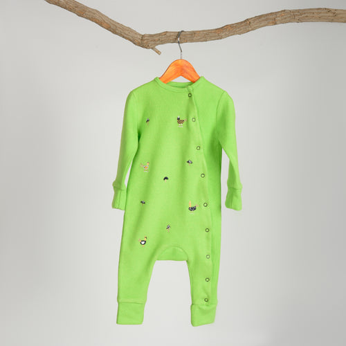 Feathered Fiesta "Premium Cotton-Pure Kashmir Onesie"