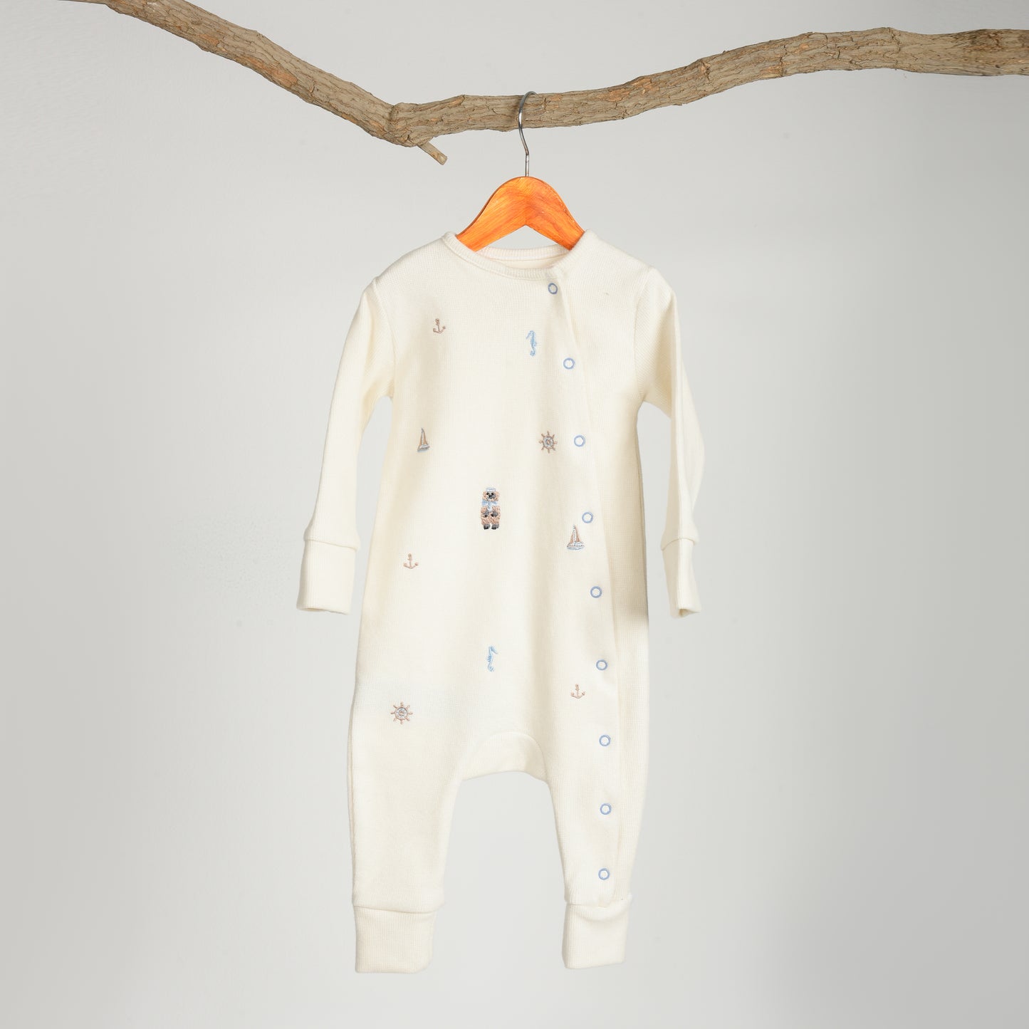 Little Sailor "Premium Cotton-Pure Kashmir Onesie"