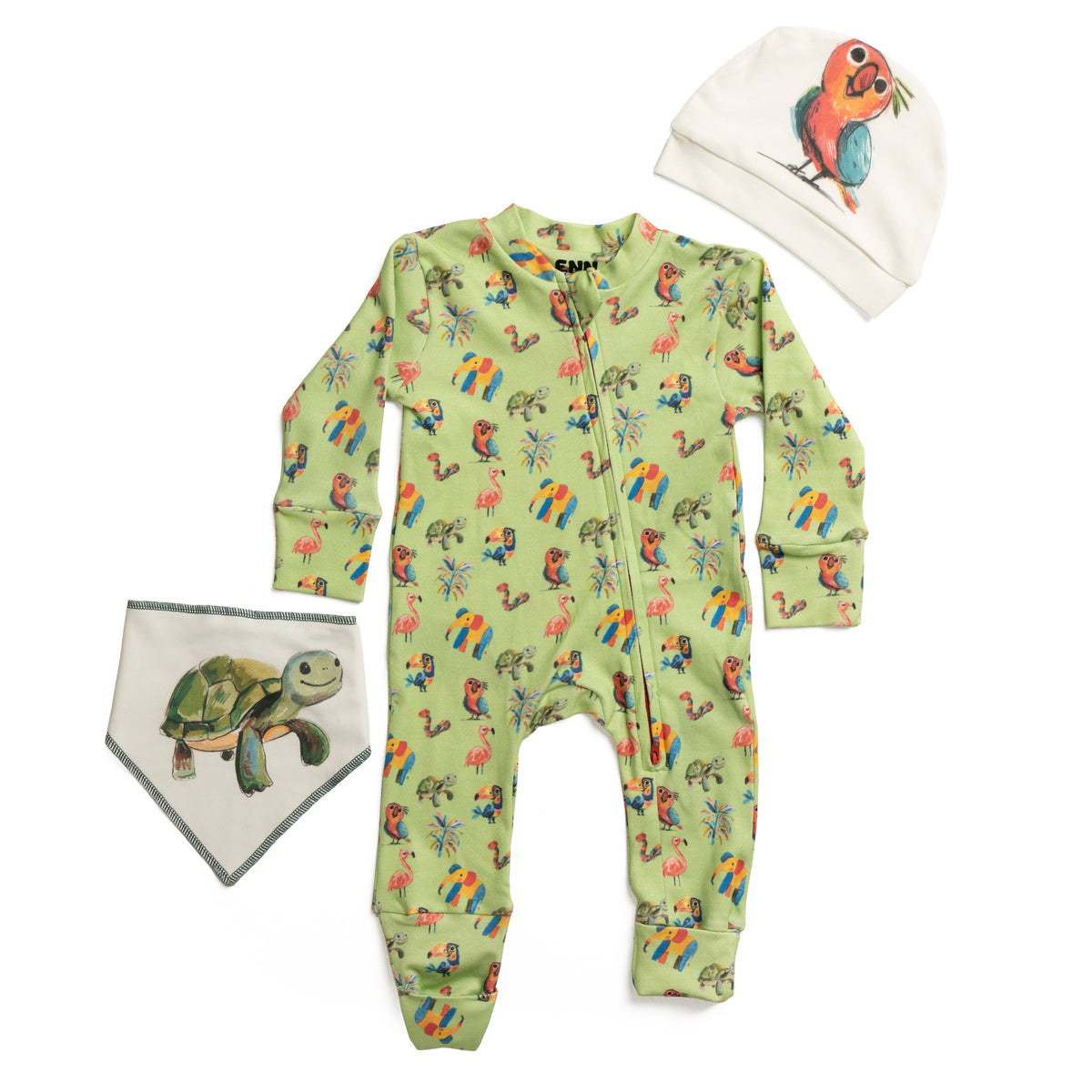 Little Explorer Onesie(3-pieces Complete Set)