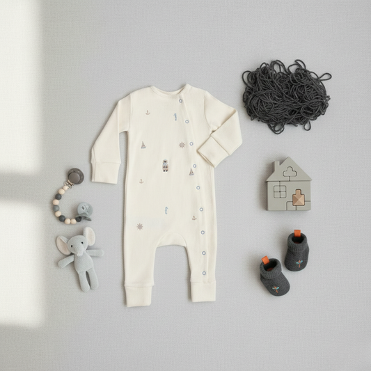 Little Sailor "Premium Cotton-Pure Kashmir Onesie"