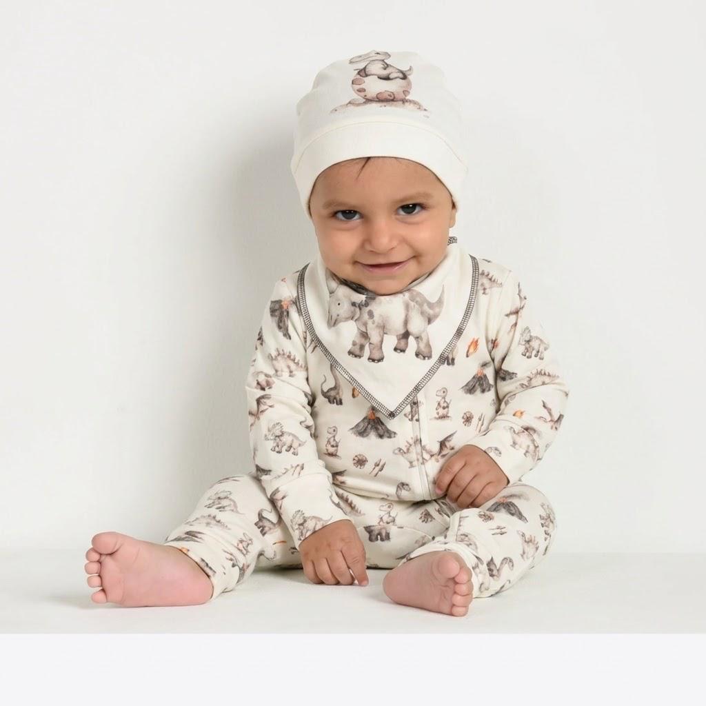 Dino Adventure Onesie (3-Pieces Complete Set)