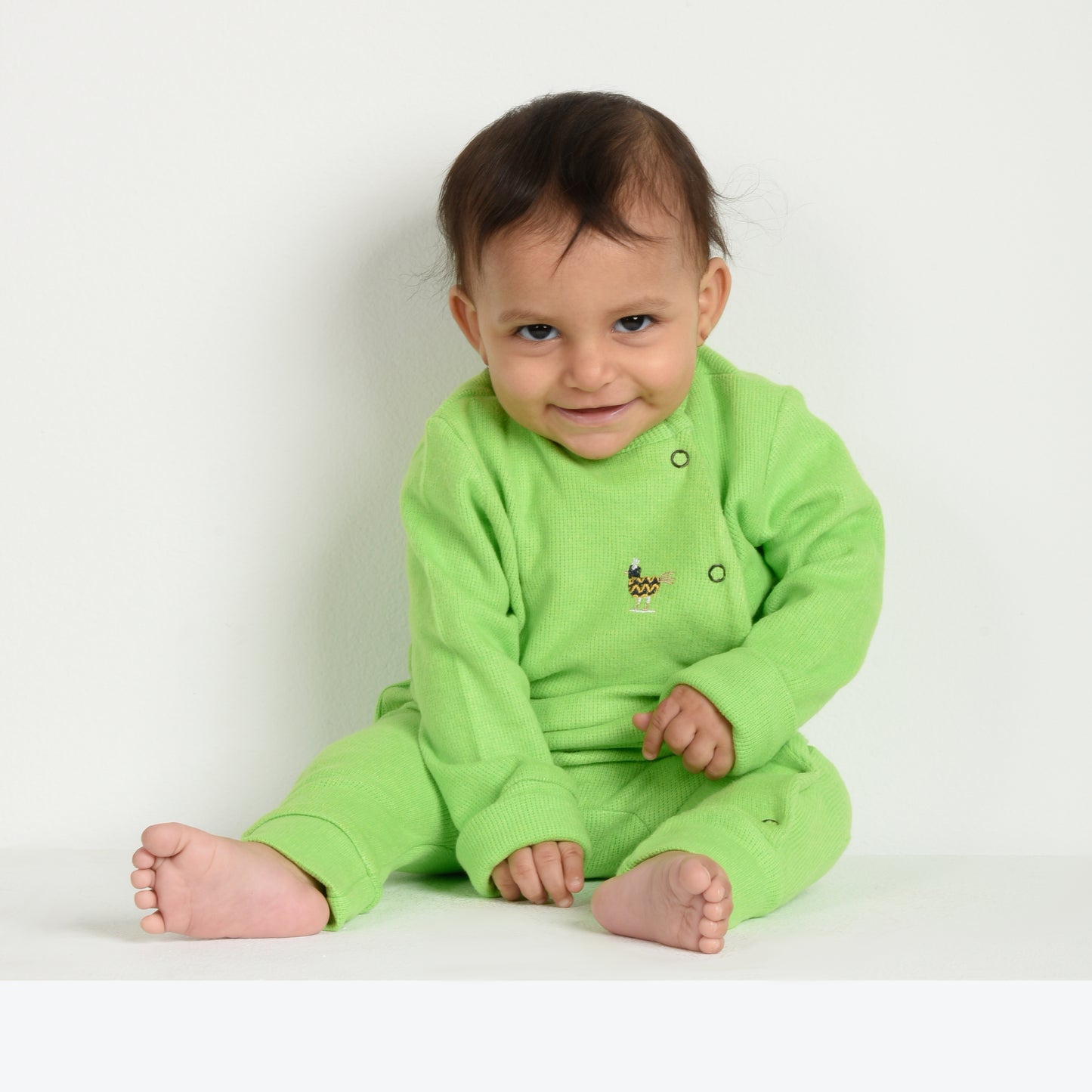 Feathered Fiesta "Premium Cotton-Pure Kashmir Onesie"