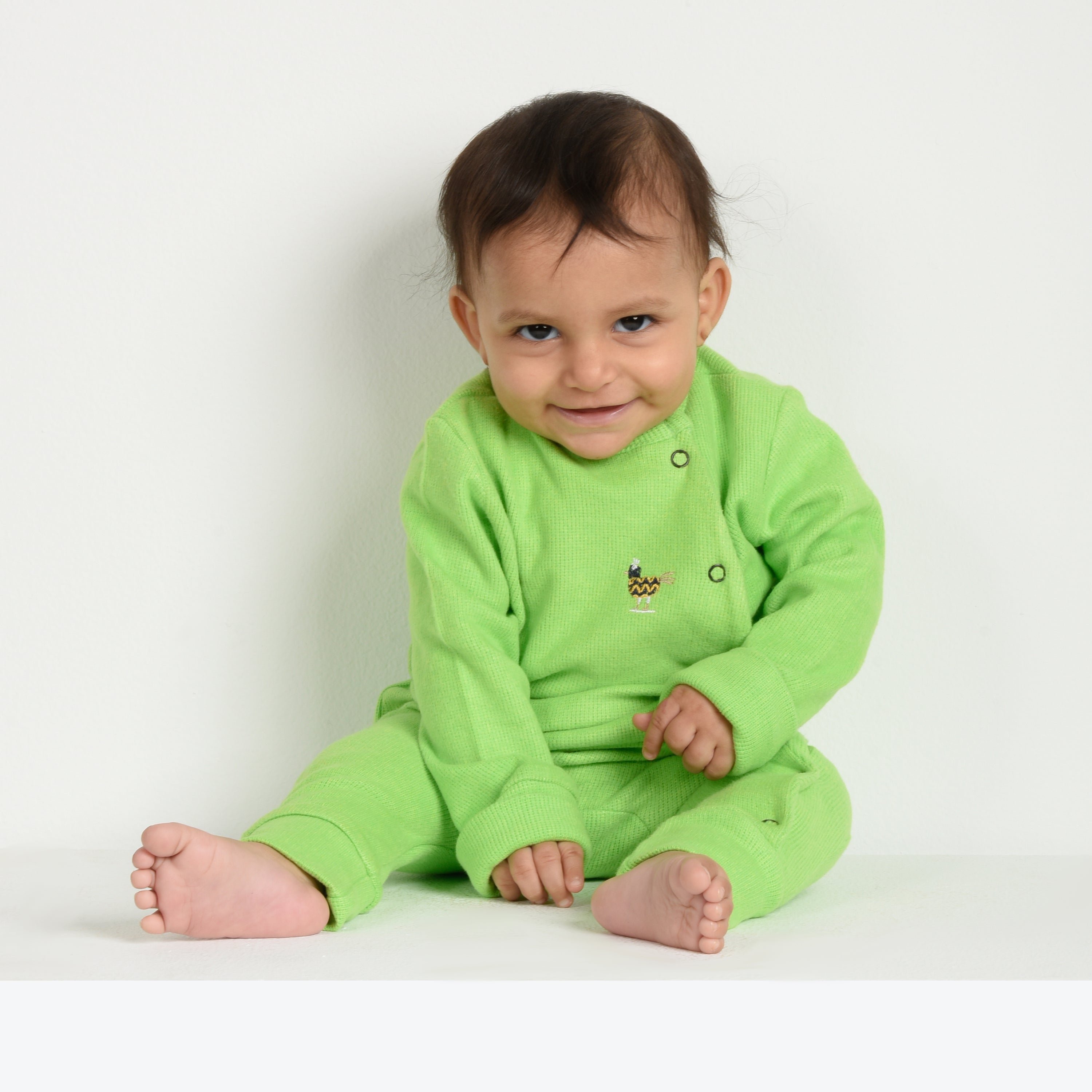 Feathered Fiesta "Premium Cotton-Pure Kashmir Onesie"