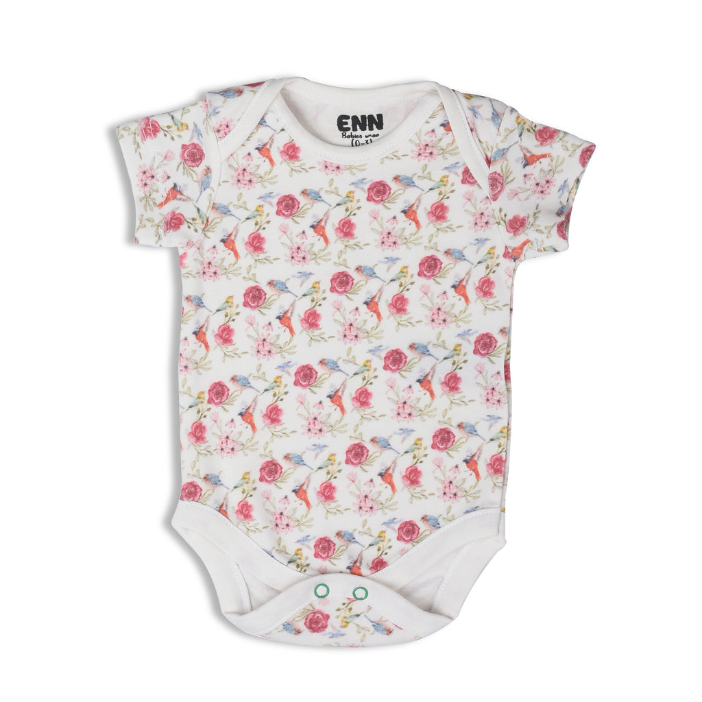 Floral Cuddle bodysuit (3 Pieces set)