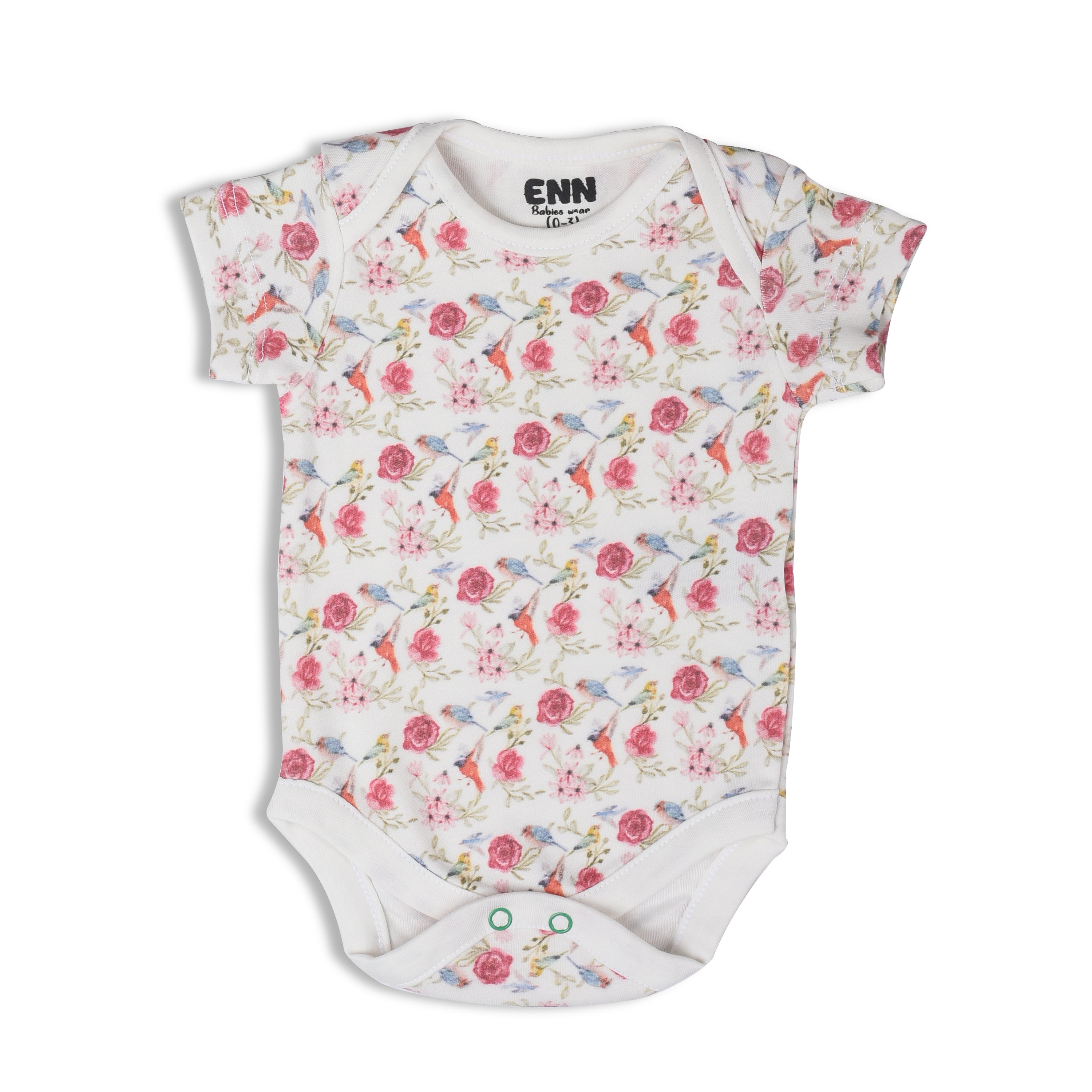 Floral Cuddle bodysuit (3 Pieces set)