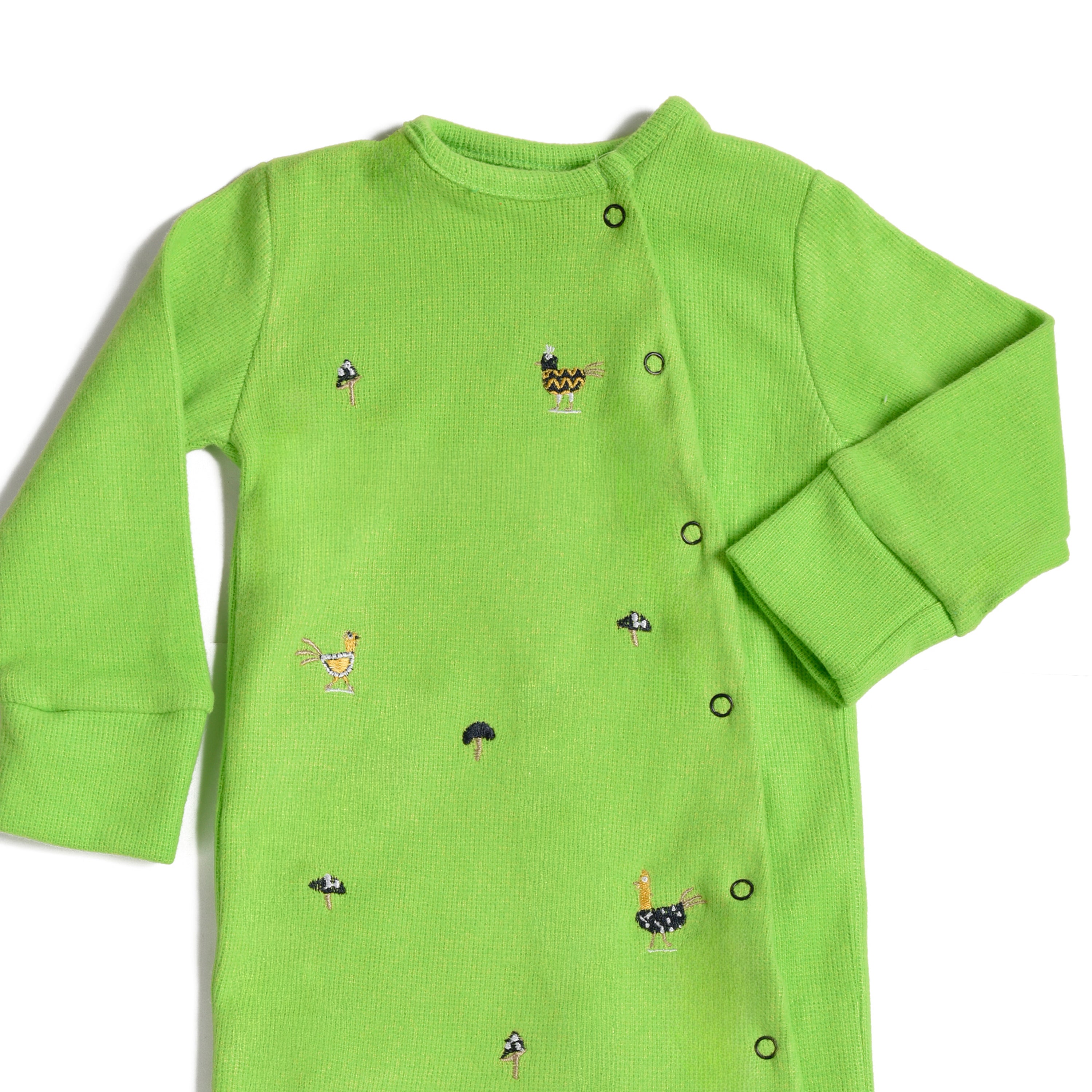 Feathered Fiesta "Premium Cotton-Pure Kashmir Onesie"