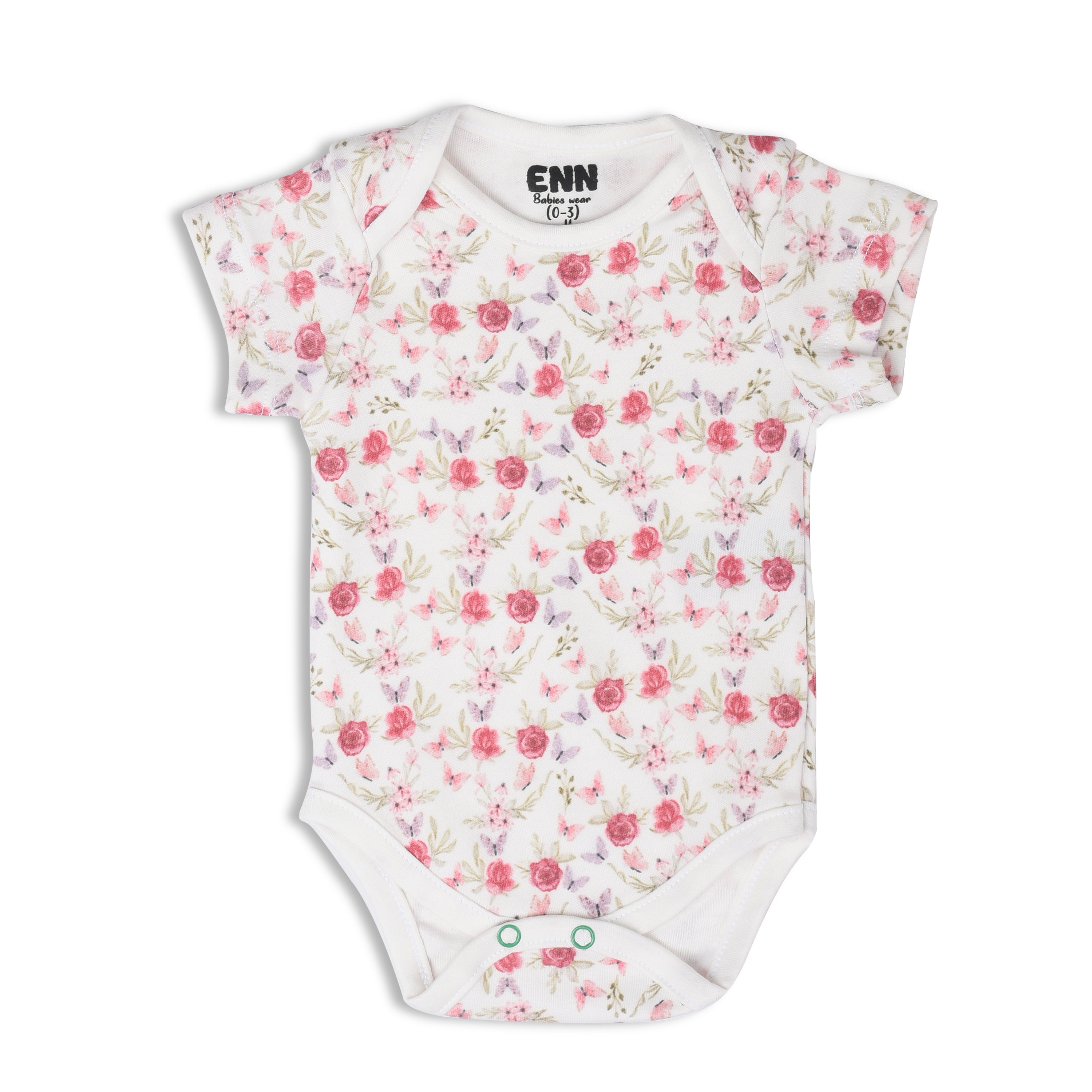 Floral Cuddle bodysuit (3 Pieces set)
