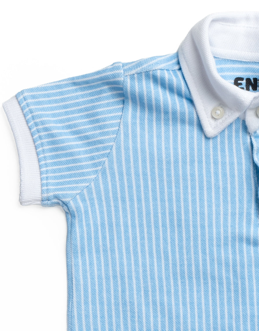 First Impressions -Baby Blue Polo Set