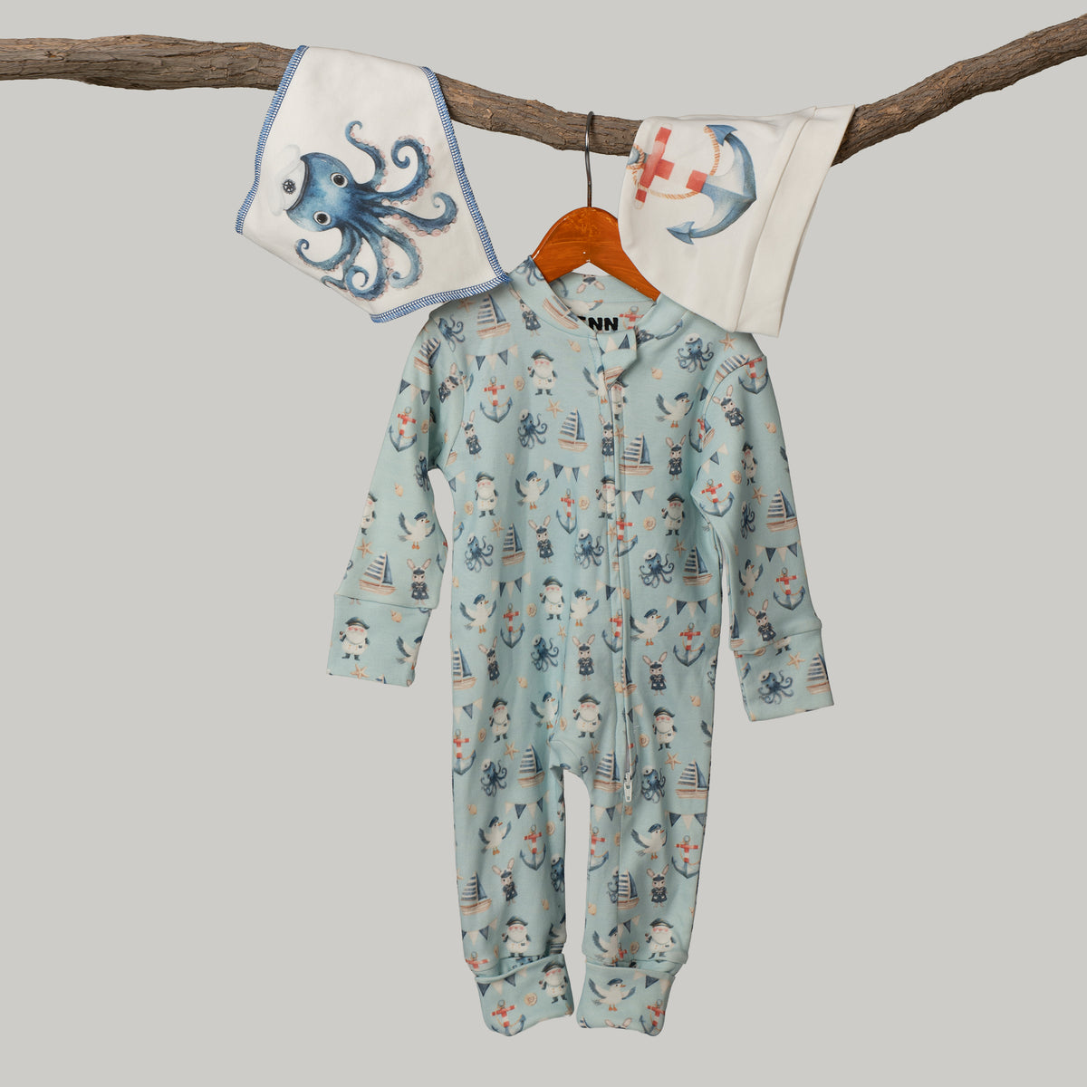 Sail Away Onesie (3-Pieces Complete Set)