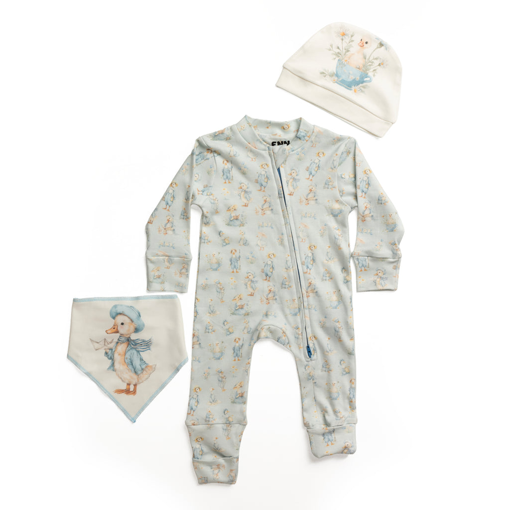 Gentle Ducky Onesie (3-Pieces complete set)