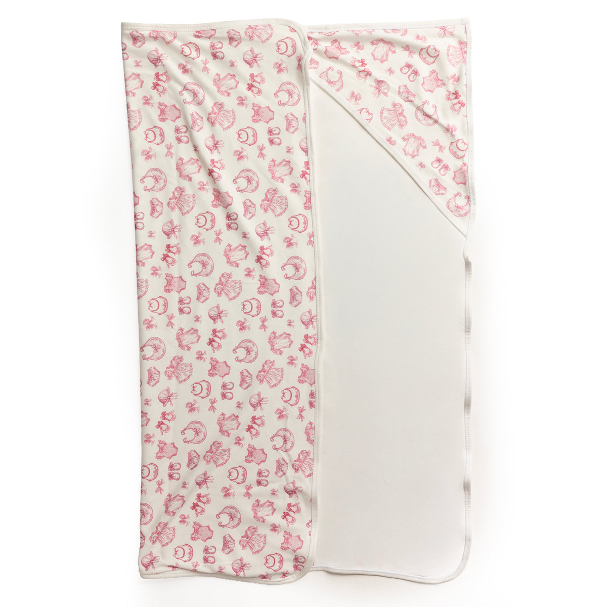 Rose Vintage Layette Hooded Blanket