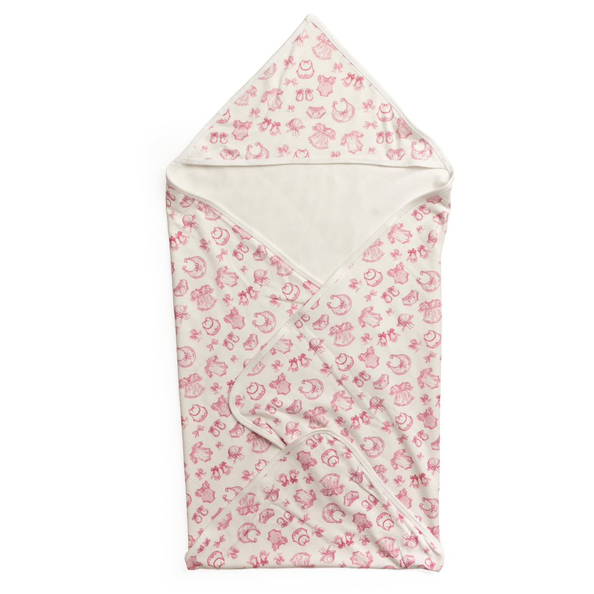 Rose Vintage Layette Hooded Blanket