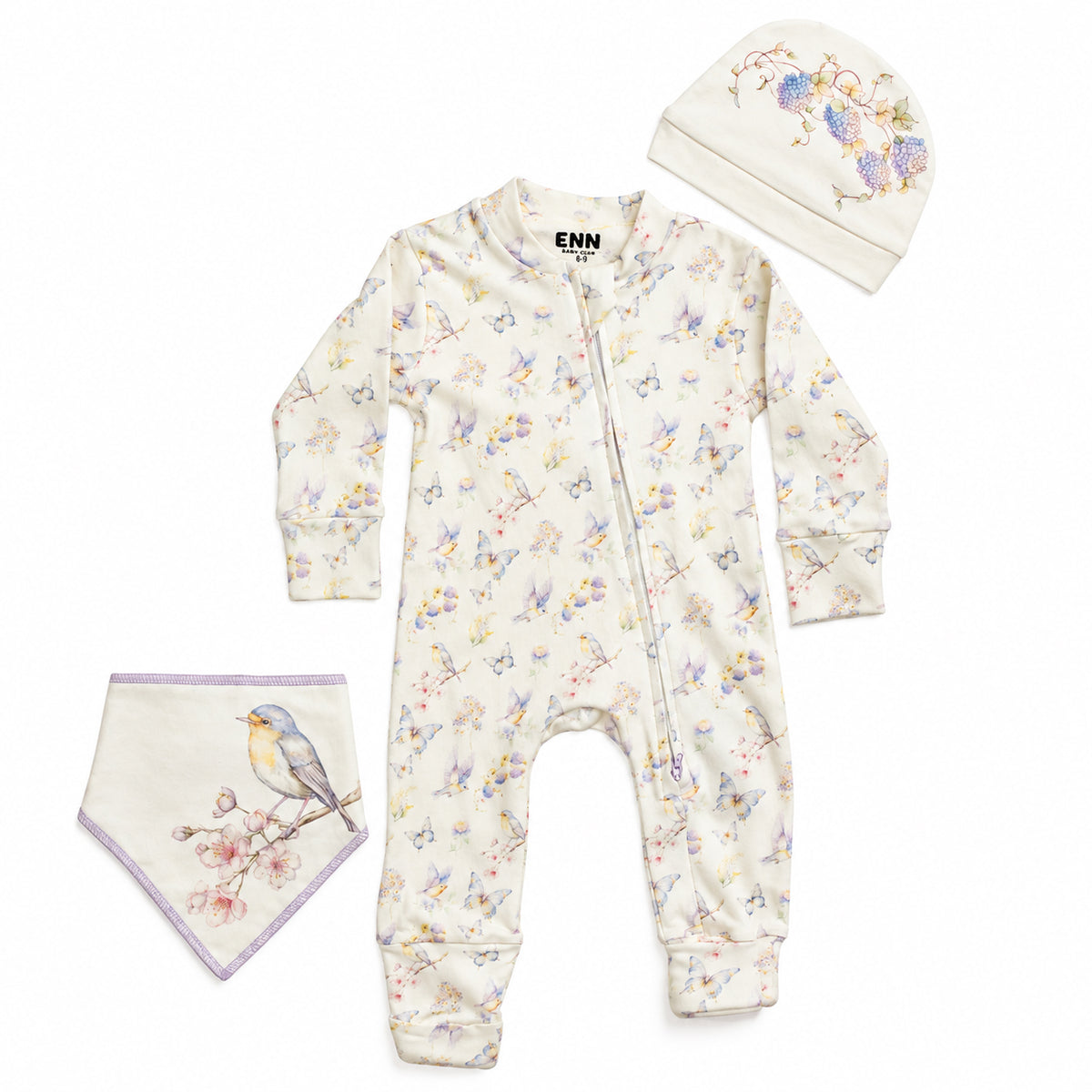 Lavender Dream Onesie (3-Pieces Complete Set)