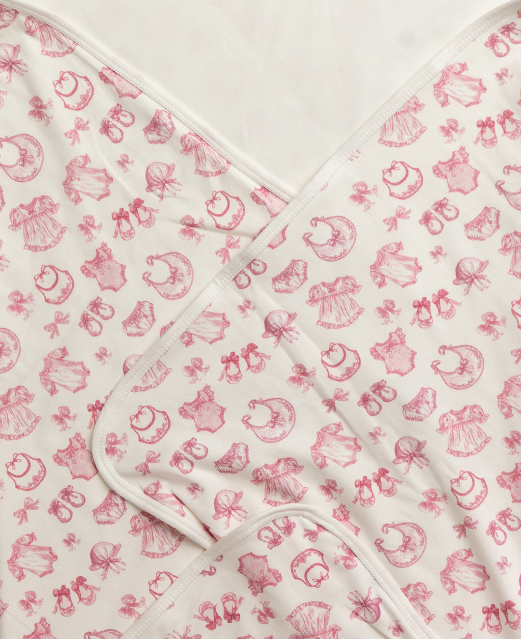 Rose Vintage Layette Hooded Blanket