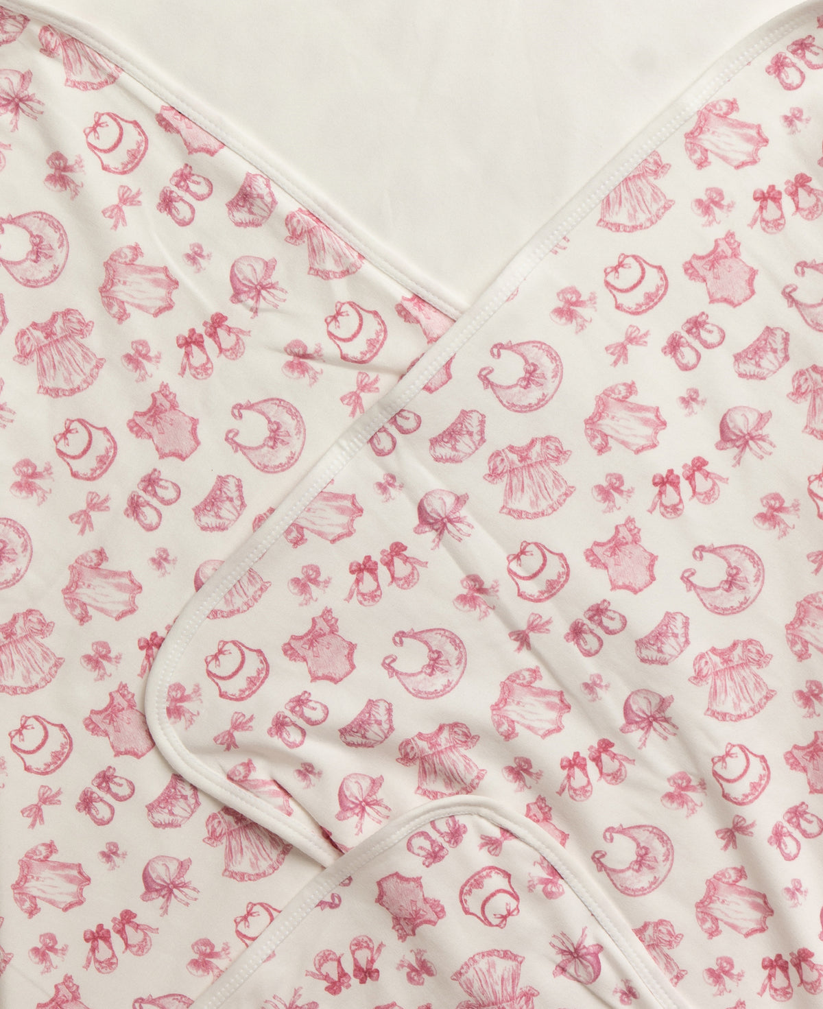 Rose Vintage Layette Hooded Blanket