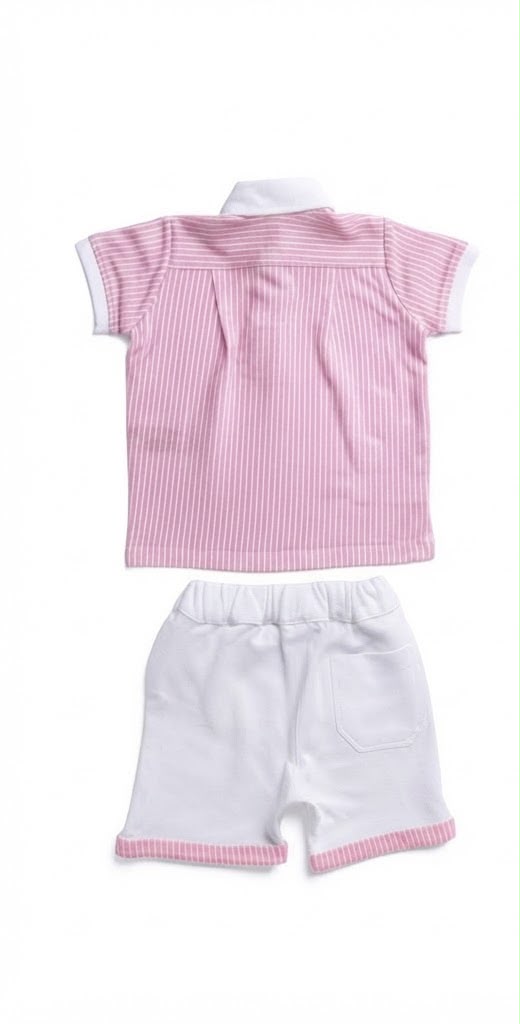 First Impressions -Baby Pink Polo Set