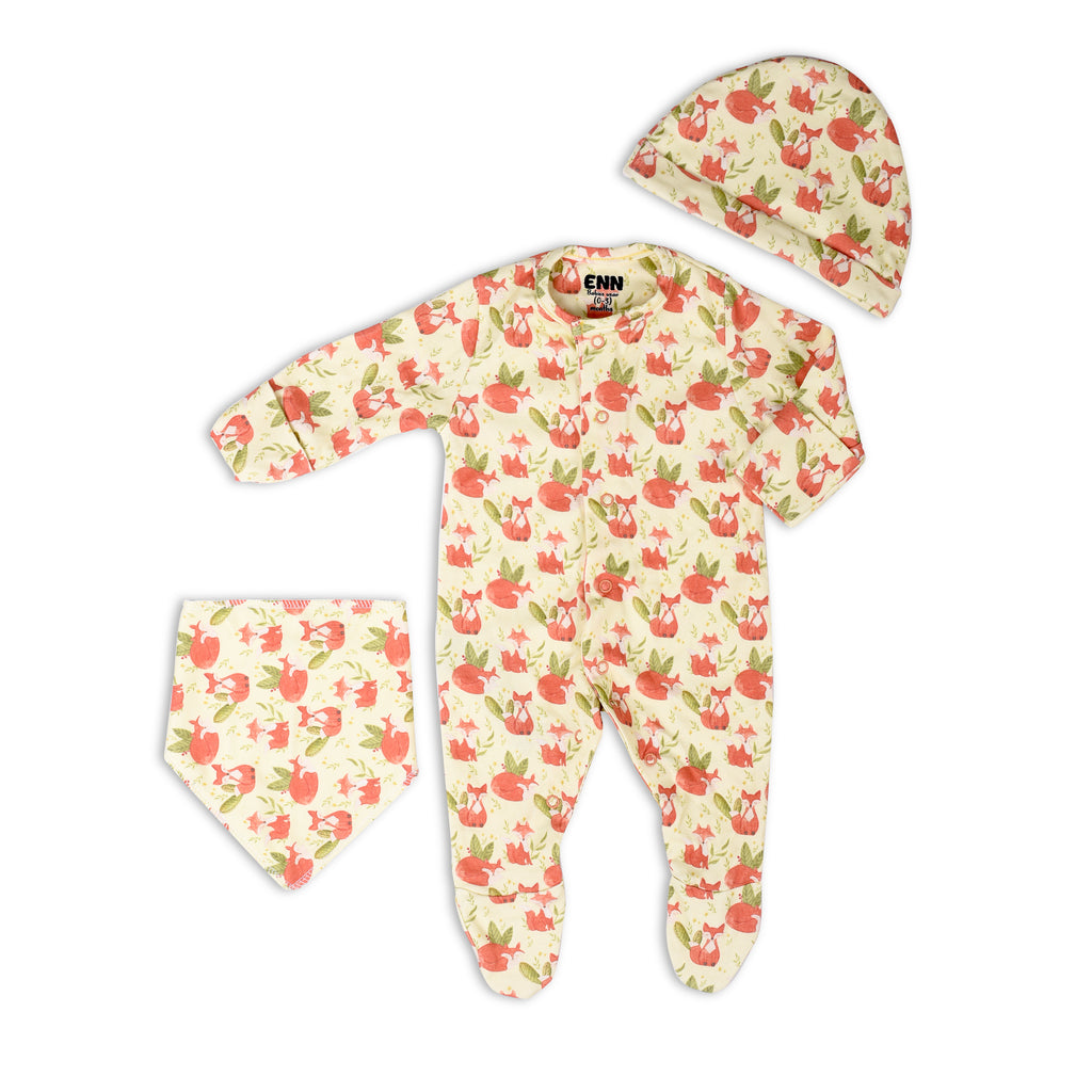 Panda & Fox Mix Set ( 3 Summer Pieces )