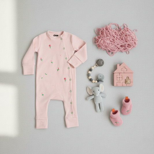 The Flower Whisperer "Premium Cotton-Pure Kashmir Onesie"