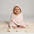 Rose Vintage Layette Hooded Blanket